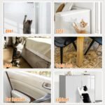Cat Scratch Protector Set, 15.7" x 196.9" Self-Adhesive Cat Couch Scratch Protector. Mice Tail Cat Wand, 2 Mouse Toy with 20 Twist Pins, Cats Gift Transparent DIY Cutting Anti Scratch Furniture - Image 8