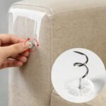 Cat Scratch Protector Set, 15.7" x 196.9" Self-Adhesive Cat Couch Scratch Protector. Mice Tail Cat Wand, 2 Mouse Toy with 20 Twist Pins, Cats Gift Transparent DIY Cutting Anti Scratch Furniture - Image 10