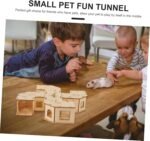 Wooden Hamster Tunnel Maze Small Animal Labyrinth Plaything for Hamsters Mice Hedgehogs Safe - Image 4