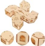 Wooden Hamster Tunnel Maze Small Animal Labyrinth Plaything for Hamsters Mice Hedgehogs Safe - Image 6
