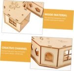 Wooden Hamster Tunnel Maze Small Animal Labyrinth Plaything for Hamsters Mice Hedgehogs Safe - Image 10