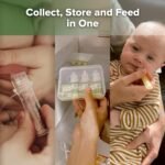 haakaa Colostrum Collector with Storage Case Set, Included 1 pc Reusable Cotton Wipe and Storage Box (0.1oz/4ml, 6 pcs) - Image 4