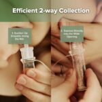 haakaa Colostrum Collector with Storage Case Set, Included 1 pc Reusable Cotton Wipe and Storage Box (0.1oz/4ml, 6 pcs) - Image 6