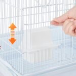 Yaheetech 39-inch Roof Top Medium Parakeet Bird Cages for Cockatiels Conures Finches Budgies Canaries Lovebirds Parakeets Green Cheek Small Birds Parrots, Travel Flight Birdcage w/Toys, White - Image 9