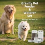 Gravity Pet Feeder and Water Dispenser Set, Automatic Dog Feeder and Dog Water Dispenser for Dogs Cats Pets Animals Large Capacity(3.8L) - Image 7