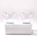 Cat Bowl with Raised Stand,Detachable and Transparent Double Cat Food Bowl,15° Tilted Cat Bowls Stress-Free Suit for Cats Small Dogs (White) - Image 5