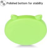 Slow Feeder Cat Bowl, Easy to Clean Silicone Bowl, Ideal for Dry and Wet Food (Orange and Cyan) - Image 7