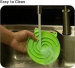 Slow Feeder Cat Bowl, Easy to Clean Silicone Bowl, Ideal for Dry and Wet Food (Orange and Cyan) - Image 8