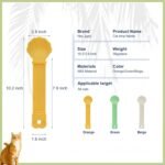 2pcs Cat Strip Feeder, Happy Spoon for Cats, Lickable Squeezable Creamy Treat, Wet Treats Dispenser, Cat Treat Spoon Squeeze, (Beige&Green/Beige&Orange) - Image 7