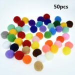 Tongcloud 50pcs Assorted Soft Lightweight Cat Toys Pompon Balls Kitten Toys Pompon Balls - Image 4