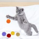 Tongcloud 50pcs Assorted Soft Lightweight Cat Toys Pompon Balls Kitten Toys Pompon Balls - Image 5