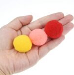 Tongcloud 50pcs Assorted Soft Lightweight Cat Toys Pompon Balls Kitten Toys Pompon Balls - Image 6