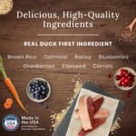 Blue Buffalo Wilderness More Meat & Wholesome Grains Natural Dry Dog Food, Duck 24lb & Wilderness Trail Treats High Protein Grain Free Crunchy Dog Treats Biscuits, Duck Recipe 283G Bag, Brown, 10 Oz - Image 5