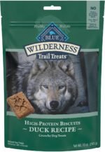 Blue Buffalo Wilderness More Meat & Wholesome Grains Natural Dry Dog Food, Duck 24lb & Wilderness Trail Treats High Protein Grain Free Crunchy Dog Treats Biscuits, Duck Recipe 283G Bag, Brown, 10 Oz - Image 6