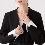 YEKEYI Women Detachable False Collar Wrist Cuffs Fake Sleeve Cuffs Collar Half Shirt Collar - Image 3