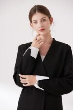 YEKEYI Women Detachable False Collar Wrist Cuffs Fake Sleeve Cuffs Collar Half Shirt Collar - Image 4