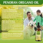 Organic Oregano Oil, 60ml, Natural Antibiotics | Immune Support, for Dogs Digestive Health, for External Deworming & Flea/Tick Prevention | Coat/SkinIssues -100% Natural Food-Grade - Image 6