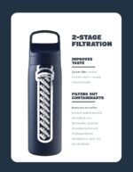 LifeStraw Go Series – Insulated Stainless Steel Water Filter Bottle for Travel and Everyday use removes Bacteria, parasites and microplastics, Improves Taste - Image 3