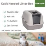 Cat Litter Box Replacement Filters Compatible with Catit Hooded Litter Box – Pre-Cut Activated Charcoal Carbon Air Purifier - Image 5