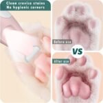 Dog Paw Trimmer, Paw Trimmer for Cat, Multifunctional Electric Silent Waterproof Cat Dog Hair Trimmer with LED Light, Furry Pet Grooming and Repair Tools for Paws Eyes Ears Face Rump, Pink - Image 4