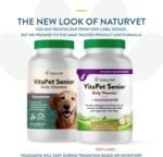 NaturVet VitaPet Senior Daily Vitamins Plus Glucosamine for Dogs, 180 ct Time Release, Chewable Tablets, Made in USA - Image 3