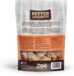 Zoë Better Than Rawhide Bones for Dogs, Mini, Peanut Butter Flavor, 10 Pack (8.2 oz) - Image 3
