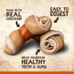 Zoë Better Than Rawhide Bones for Dogs, Mini, Peanut Butter Flavor, 10 Pack (8.2 oz) - Image 4