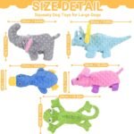 5 Pack No Stuffing Dog Toys, Plush Squeaky Dog Toys for Large Medium and Small Dogs, Puppy Dog Chew Toys - Image 6
