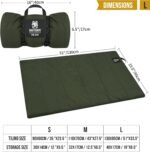 OneTigris Dog Bed Travel Large, Portable Dog Bed Camping for Washable Durable Oxford Portable Sleeping Mats for Car Crate Sofa Also for Indoor Outdoor Camping Travel Green (Large) - Image 3