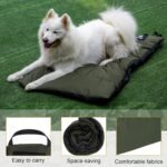 OneTigris Dog Bed Travel Large, Portable Dog Bed Camping for Washable Durable Oxford Portable Sleeping Mats for Car Crate Sofa Also for Indoor Outdoor Camping Travel Green (Large) - Image 5