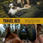 OneTigris Dog Bed Travel Large, Portable Dog Bed Camping for Washable Durable Oxford Portable Sleeping Mats for Car Crate Sofa Also for Indoor Outdoor Camping Travel Green (Large) - Image 7