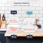 Fit Meal Prep 50 Pack 32 oz Disposable Plastic Clear Salad Bowls with Airtight Lids - To Go for Lunch, Takeout, Party, Catering, Picnic - Image 6