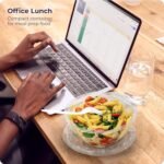 Fit Meal Prep 50 Pack 32 oz Disposable Plastic Clear Salad Bowls with Airtight Lids - To Go for Lunch, Takeout, Party, Catering, Picnic - Image 7