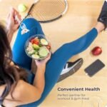 Fit Meal Prep 50 Pack 32 oz Disposable Plastic Clear Salad Bowls with Airtight Lids - To Go for Lunch, Takeout, Party, Catering, Picnic - Image 8