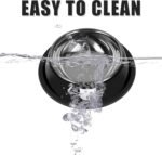 2Pcs Cat Bowls Non-Slip Stainless Steel Small Cat Food Bowls Unbreakable Thicken Cat Feeder 13 Oz Cat Dishes Suitable for Indoor Small Pets Removable Rubber Base Easily Clean Lovely Color - Image 5