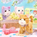 Plush Toys Cat for Kids with Leash, Interactive Electronic Kitty That Walking,Meowing, and Tail Wagging, Stuffed Cat Christmas Birthday Gift for Boys and Girls - Image 4