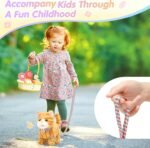 Plush Toys Cat for Kids with Leash, Interactive Electronic Kitty That Walking,Meowing, and Tail Wagging, Stuffed Cat Christmas Birthday Gift for Boys and Girls - Image 6