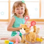 Plush Toys Cat for Kids with Leash, Interactive Electronic Kitty That Walking,Meowing, and Tail Wagging, Stuffed Cat Christmas Birthday Gift for Boys and Girls - Image 7