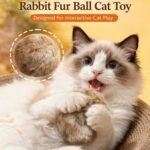 Rabbit Fur Ball Cat Toy, Soft Fluffy Cat Toy Ball, Furry Catnip Toy Ball Washable & Fun to Chase, for Kicks & Games,for Indoor Exercise & Bonding Cats (6 PCS) - Image 7