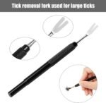 Tick Remover 4 in 1 Tick Remover Tool Premium Stainless Steel Black Tick Remover Tweezers Tick Remover Tools Set for Pet Dog Cat and Human with Storage Box - Image 4