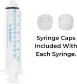 BASIK 60ml Enteral Feeding Syringe With ENFIT Compatible with Caps | 60cc | Reusable Silicone O-Ring Style | Tube Feeding with Clean Assure White Plunger - Image 7