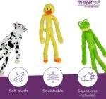 Multipet's Swingin Slevin XXL Oversized 30-Inch Yellow Duck Plush Dog Toy - Image 4