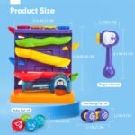 hahaland 2 in 1 Baby Toys 12-18 Months Development - Toddler Toys for 1 2 Year Old Boys Girls, Montessori Pound a Ball Hammer Toy, Toddler Car Ramp Toy for 1 2 Year Old Boy Girl Gifts 12M+ - Image 9