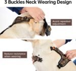IVY&LANE No Pull Dog Harness with Leash Set, Reflective No Choke Pet Vest,Adjustable Oxford Dog Vest Harness with Easy Control Handle for Medium Dogs (Dark Brown,M) - Image 5