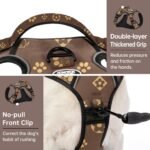 IVY&LANE No Pull Dog Harness with Leash Set, Reflective No Choke Pet Vest,Adjustable Oxford Dog Vest Harness with Easy Control Handle for Medium Dogs (Dark Brown,M) - Image 6