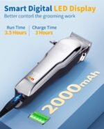 Professional Dog Clippers for Thick Heavy Coats/Low Noise, Cordless Dog Hair Trimmer for Grooming 7000 RPM, Dog Grooming Kit with Ceramic Blade, Dog Shaver Cat for Pets & Animals (MS041) - Image 5