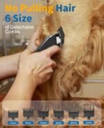 Professional Dog Clippers for Thick Heavy Coats/Low Noise, Cordless Dog Hair Trimmer for Grooming 7000 RPM, Dog Grooming Kit with Ceramic Blade, Dog Shaver Cat for Pets & Animals (MS041) - Image 6