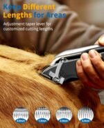 Professional Dog Clippers for Thick Heavy Coats/Low Noise, Cordless Dog Hair Trimmer for Grooming 7000 RPM, Dog Grooming Kit with Ceramic Blade, Dog Shaver Cat for Pets & Animals (MS041) - Image 7