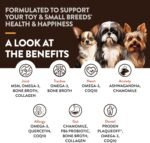 NaturVet Small Breeds Supplement- for Joint Support, Digestion, Skin, Coat Care- Dog Multivitamins with Minerals, Omega-3, PlaqueOff- Wheat-Free Vitamins for Dogs- Toy and Small Breeds- 60 Soft Chews - Image 3