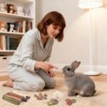 ERKOON Rabbit Toy, 42 Pieces Timothy Hay Sticks Carrots Rose Grass Cake Dental Care Molar, Chinchillas Toy Chew Toy for Rabbits, Guinea Pigs, Hamsters, Chinchilla - Image 8